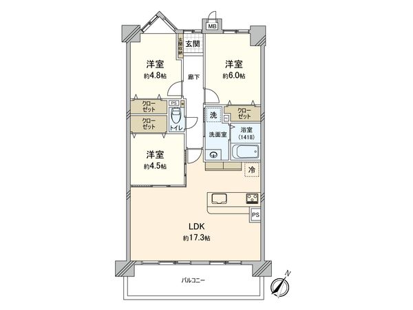 グローリアスヒルズ天白南 間取図(平面図) グローリアスヒルズ天白南 間取図(平面図)