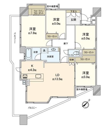 ロイヤルアーク植田イースト 間取図(平面図) 間取図(平面図)