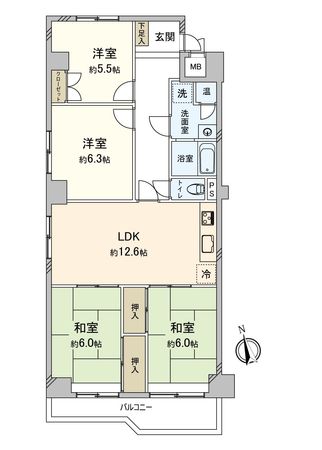 第二植田ダイヤハイツ 間取図(平面図) 間取図(平面図)