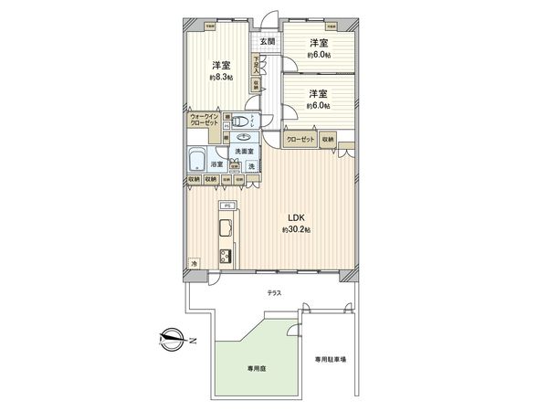 エルシエロ日進 太陽の館 間取図(平面図)