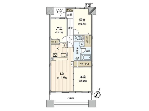ファミリアーレ原 間取図(平面図) 間取図(平面図)