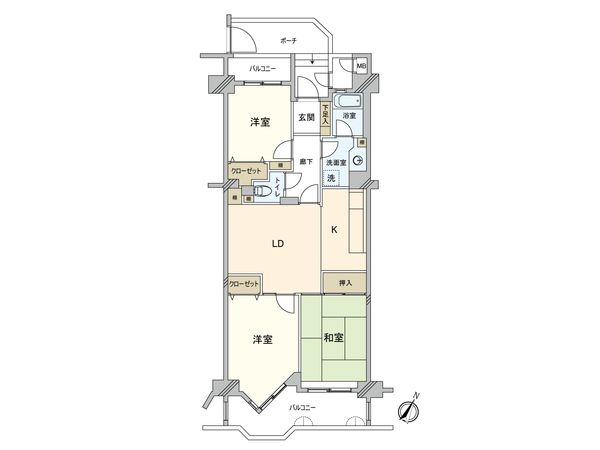 エスポア八事一号館 間取図