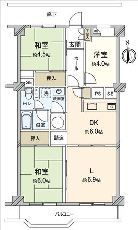 植田ダイヤハイツ 間取図(平面図) 植田ダイヤハイツ 間取図(平面図)