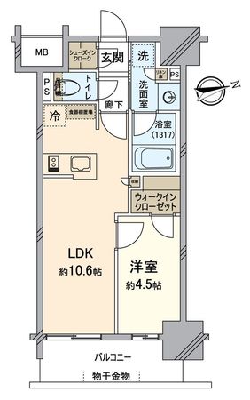 オープンレジデンシア池下THE ONE 間取図(平面図) オープンレジデンシア池下THE ONE 間取図(平面図)
