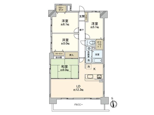 宝マンション島田東 間取図(平面図) 宝マンション島田東 間取図(平面図)