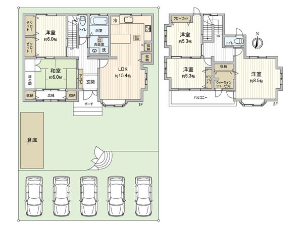 名東区香流1丁目 間取図(平面図) 名東区香流1丁目 間取図(平面図)