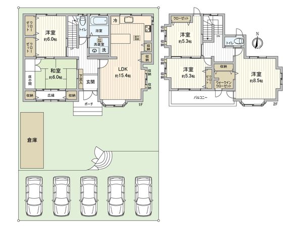 名東区香流1丁目 間取図(平面図) 名東区香流1丁目 間取図(平面図)