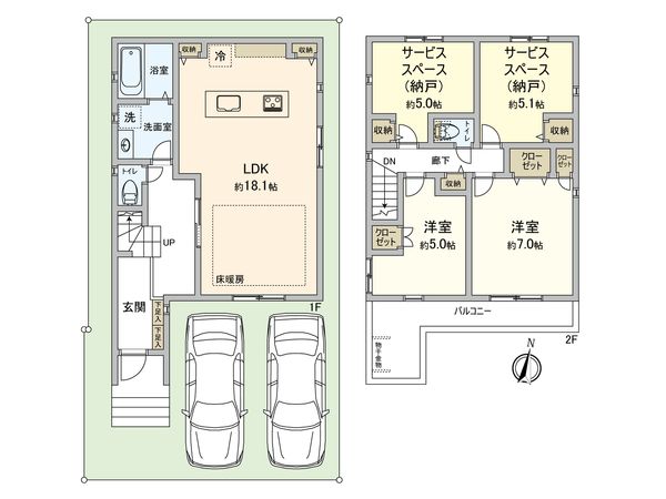 名東区猪子石1丁目 間取図(平面図)