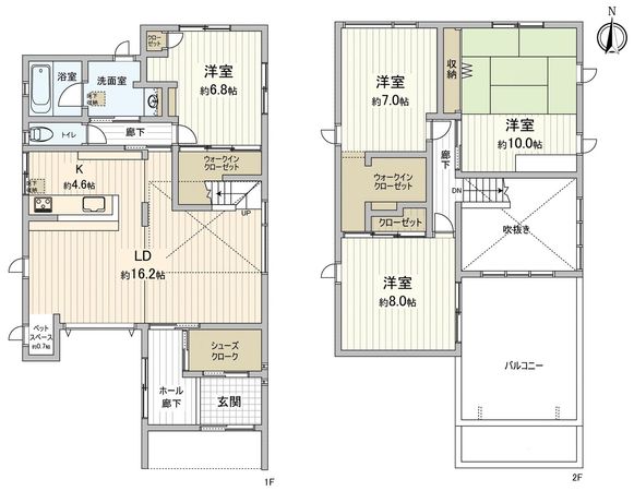 名古屋市中志段味特定土地区画整理119街区 間取図(平面図)