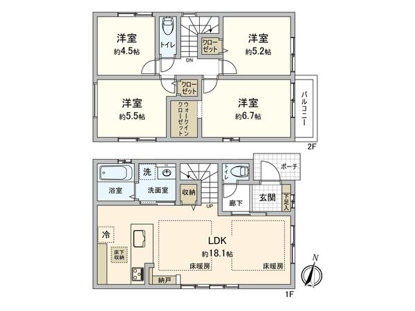 名東区平和が丘2丁目 2号棟 間取図(平面図) 名東区平和が丘2丁目 2号棟 間取図(平面図)