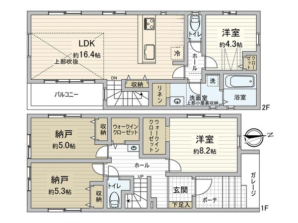 名東区香流2丁目 間取図(平面図)