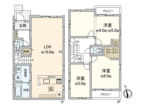 名東区大針3丁目 間取図(平面図)
