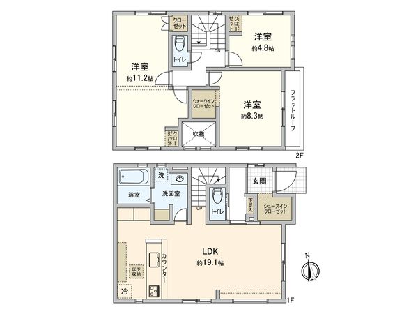 名東区大針3丁目 間取図(平面図) 名東区大針3丁目 間取図(平面図)