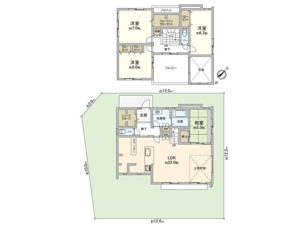 名東区よもぎ台3丁目 間取図(平面図) 名東区よもぎ台3丁目 間取図(平面図)