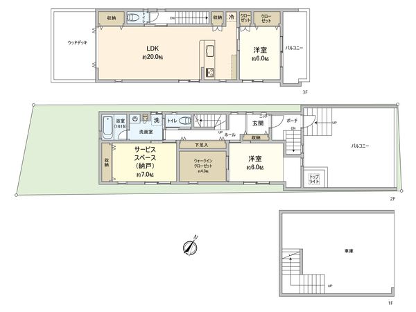 名東区西山本通3丁目 間取図(平面図) 間取図(平面図)