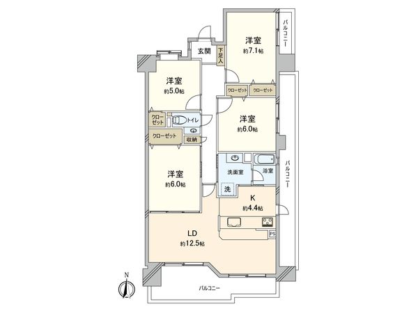 グリーンコーポ平和ヶ丘 間取図(平面図) グリーンコーポ平和ヶ丘 間取図(平面図)