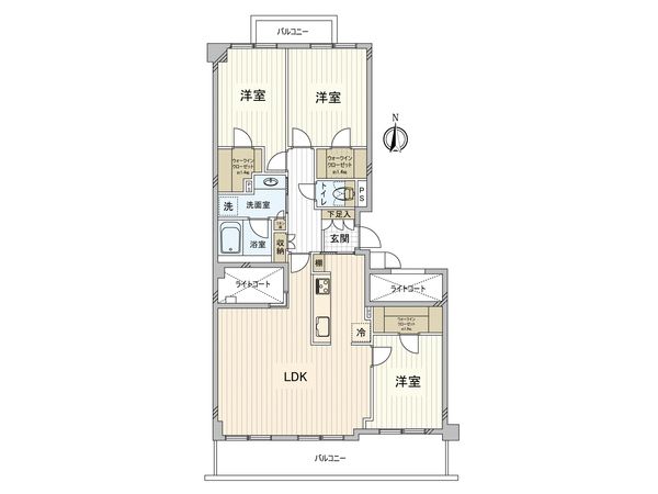 フォレスティア一社クラッシィ 間取図(平面図) フォレスティア一社クラッシィ 間取図(平面図)