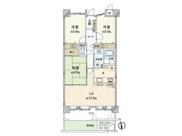 ヴィアレ一社 間取図(平面図) ヴィアレ一社 間取図(平面図)