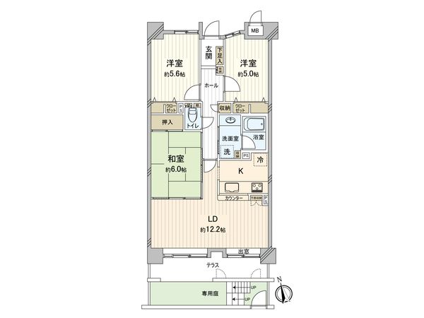 ヴィアレ一社 間取図(平面図) ヴィアレ一社 間取図(平面図)