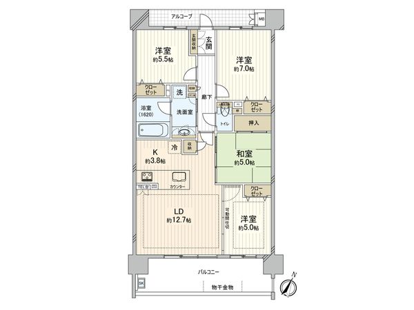 プレミスト名東猪子石 間取図(平面図) 間取図(平面図)