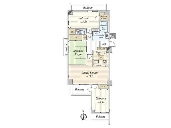 藤和シティコープ一社 間取図(平面図) 藤和シティコープ一社 間取図(平面図)