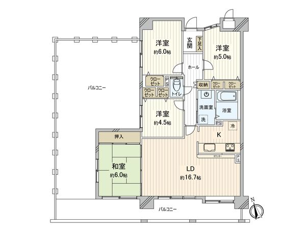 ヴィアレ一社 間取図(平面図)