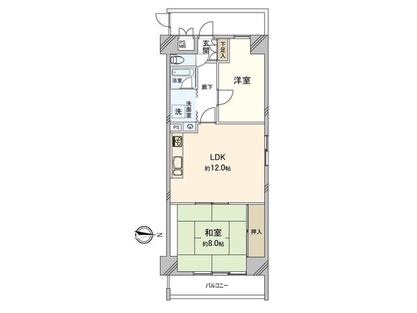 ライオンズマンション大須 間取図(平面図) 間取図(平面図)