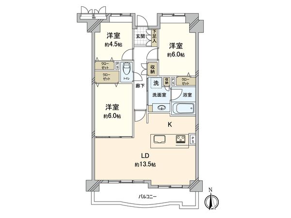 ダイアパレス一社 間取図(平面図) ダイアパレス一社 間取図(平面図)
