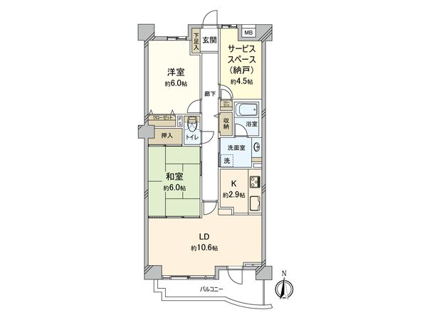 藤和シティコープ一社 間取図(平面図) 藤和シティコープ一社 間取図(平面図)