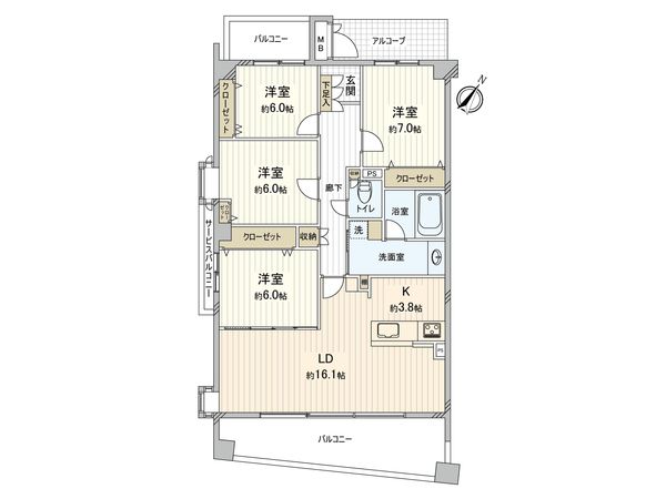 ユニロイヤル一社 間取図(平面図) ユニロイヤル一社 間取図(平面図)