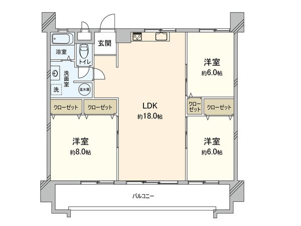 ハイツ星が丘 間取図(平面図)
