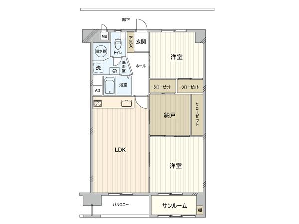 高針北住宅 C棟 間取図(平面図) 高針北住宅 C棟 間取図(平面図)
