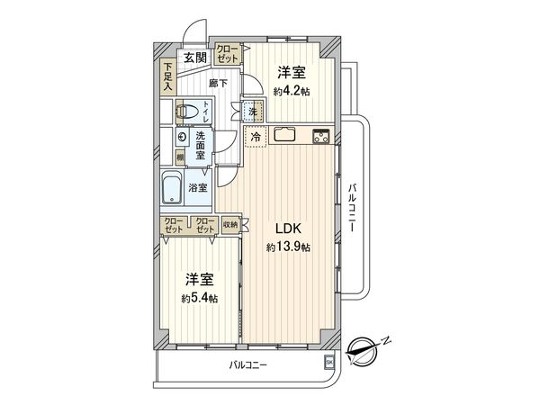 エスポア一社 間取図(平面図) エスポア一社 間取図(平面図)