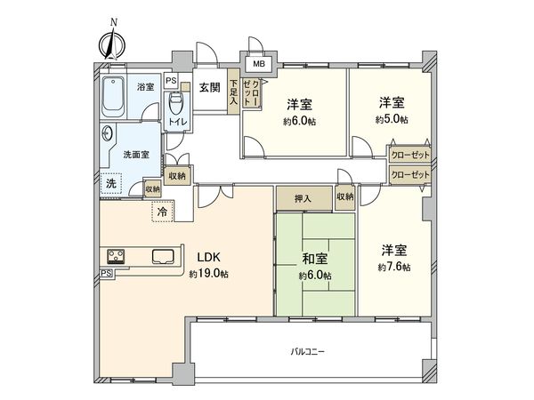 エスポア文教台 間取図(平面図) エスポア文教台 間取図(平面図)