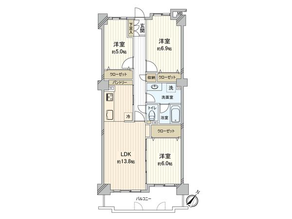シーアイマンション京命 間取図(平面図) シーアイマンション京命 間取図(平面図)