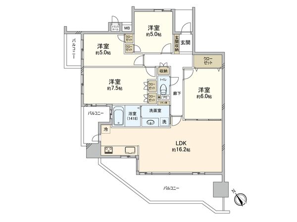 藤和シティホームズ名東神里 間取図(平面図)