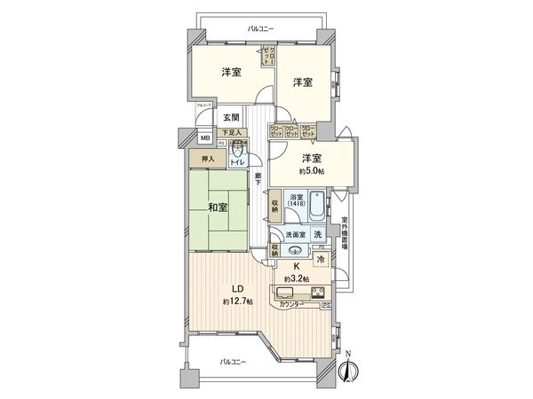 藤和シティホームズ社台 間取図(平面図) 藤和シティホームズ社台 間取図(平面図)