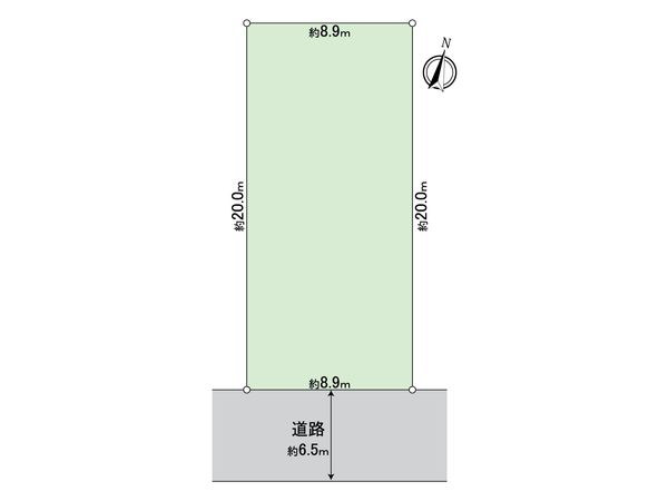 緑区六田1丁目 土地 区画図 緑区六田1丁目 土地 区画図