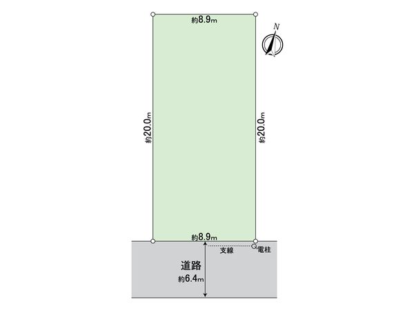 緑区六田1丁目 土地 区画図 緑区六田1丁目 土地 区画図