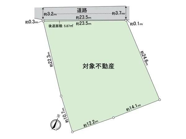 土地面積：約714.04平米(約215.99坪)※セットバック約5.87平米を含む　名鉄名古屋本線「中京競馬場前」駅　徒歩6分