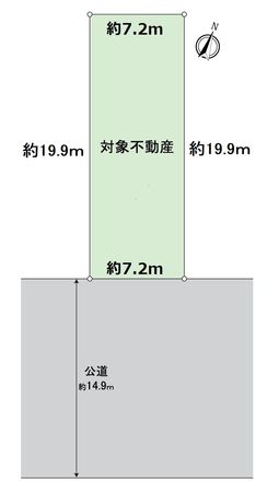 緑区六田1丁目 土地 区画図