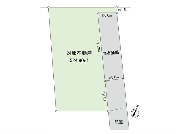 緑区東神の倉二丁目 土地 区画図