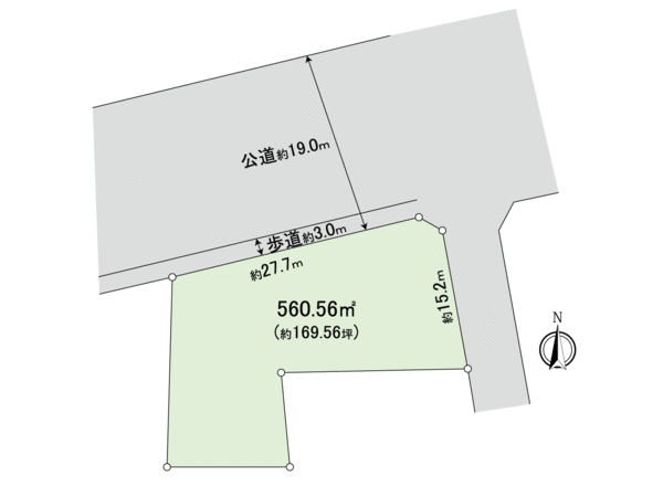 天白区野並3丁目 土地 区画図 天白区野並3丁目 土地 区画図