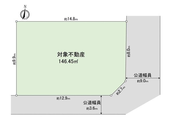 熱田区六番二丁目 土地 地形図