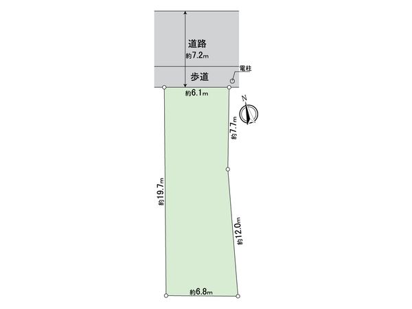 中村区二ツ橋町2丁目 土地 区画図