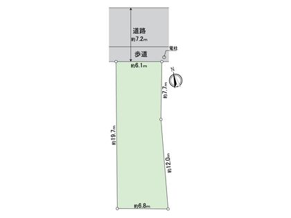 中村区二ツ橋町2丁目 土地 区画図