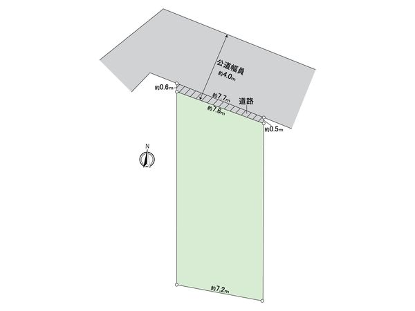 豊明市栄町西大根 土地 区画図 豊明市栄町西大根 土地 区画図