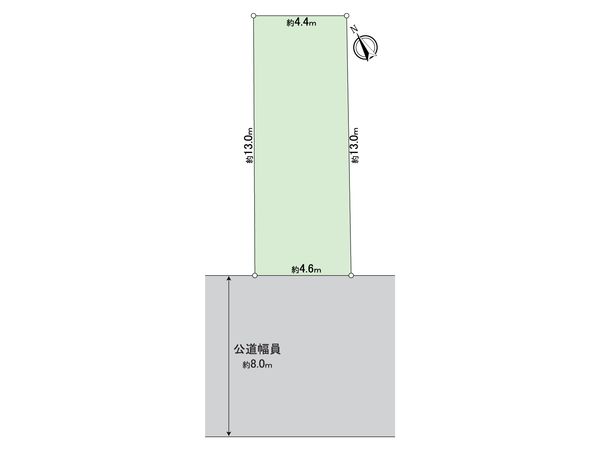 天白区野並1丁目 土地 区画図