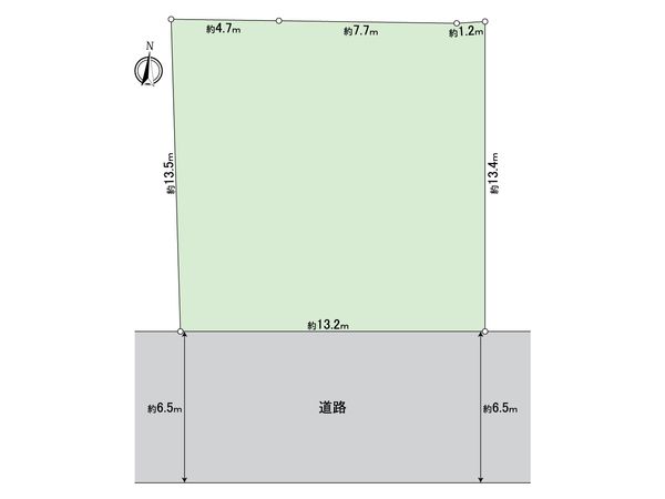 緑区ほら貝2丁目 土地 区画図 緑区ほら貝2丁目 土地 区画図