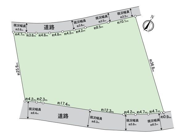 緑区大高町字西丸根 土地 区画図 緑区大高町字西丸根 土地 区画図